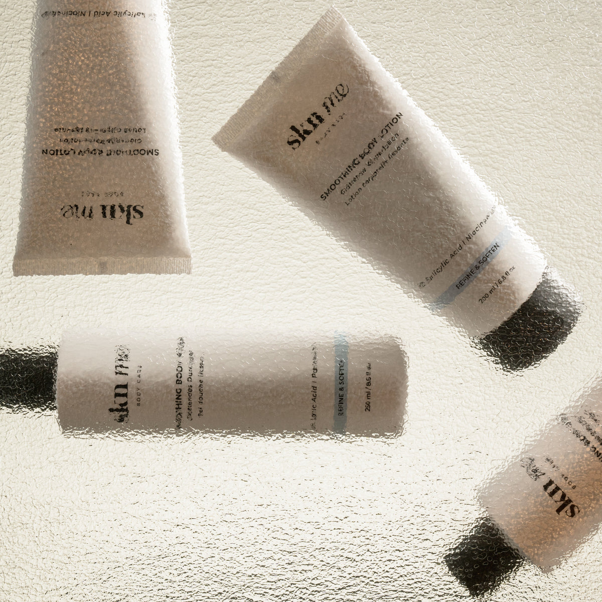 Smoothing Duo: Body Lotion 200 ml und Body Wash 250 ml, reicht 2,5 bis 3 Monat